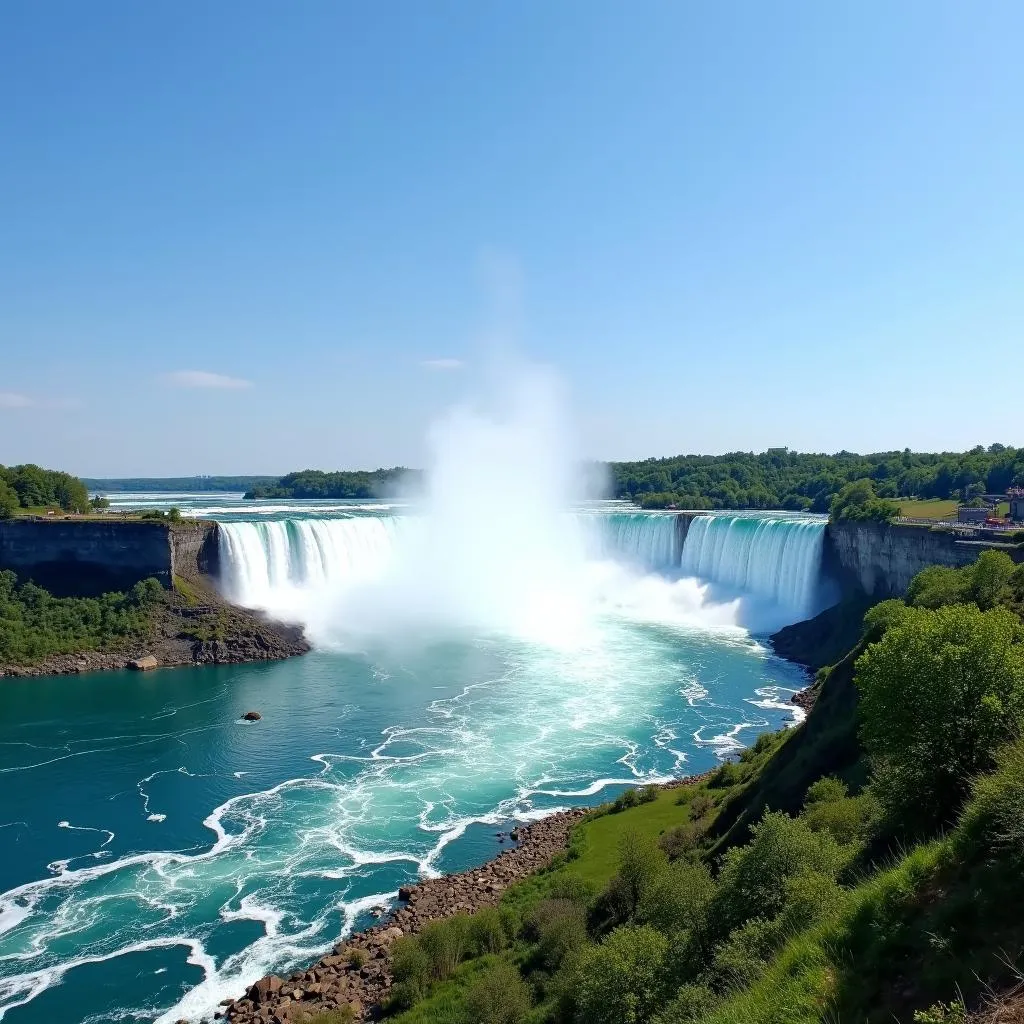 Thác nước Niagara Canada hùng vĩ