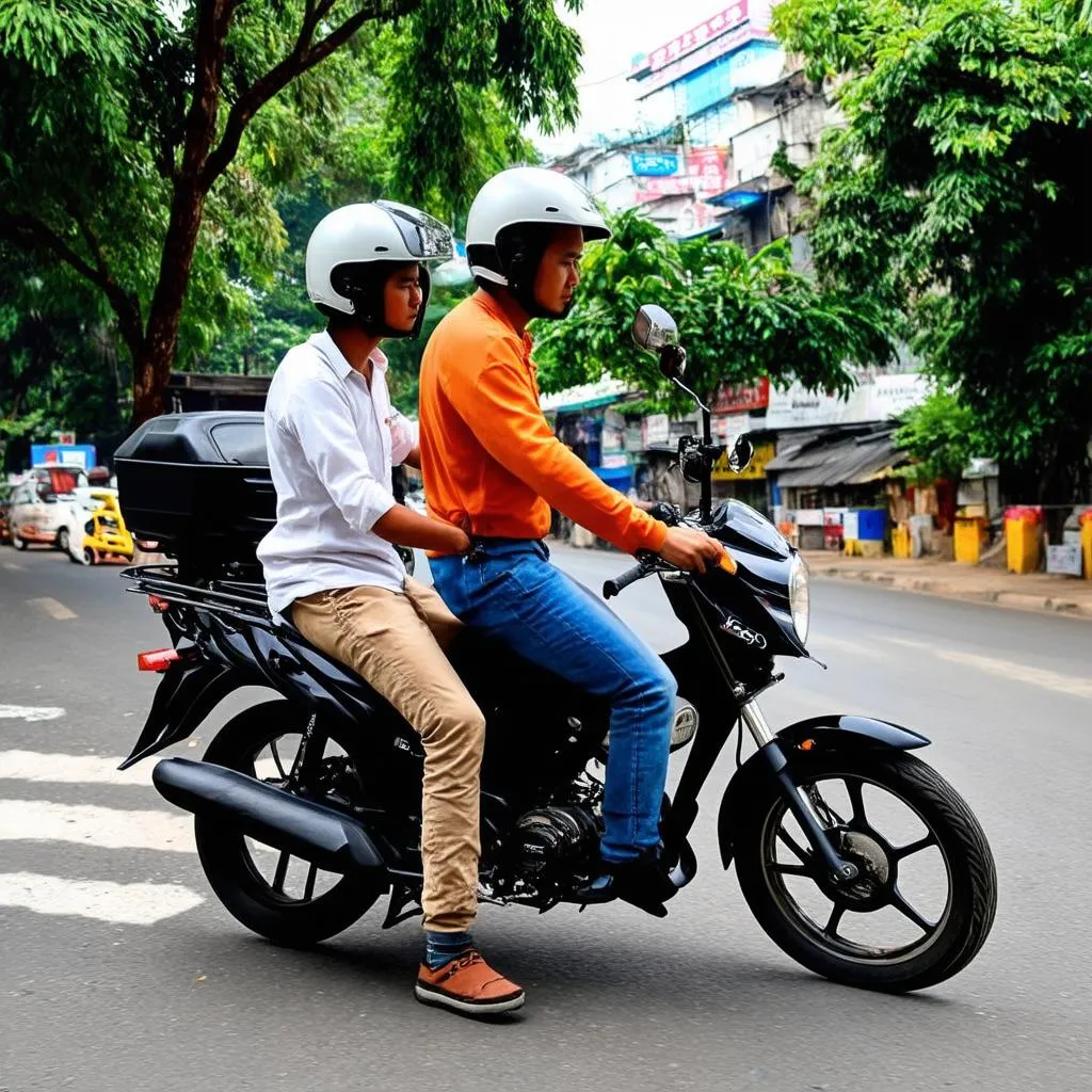 Thuê xe máy chạy Uber