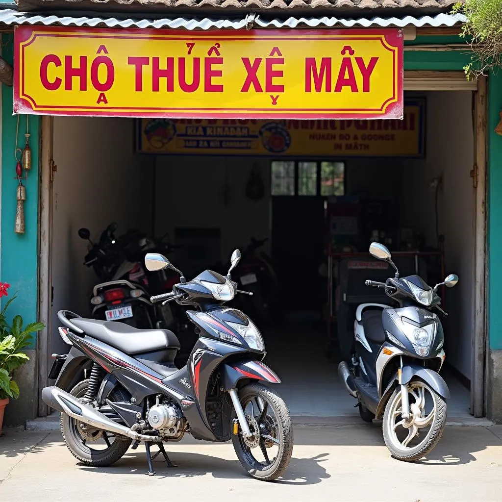 Thuê xe máy tại Điện Biên