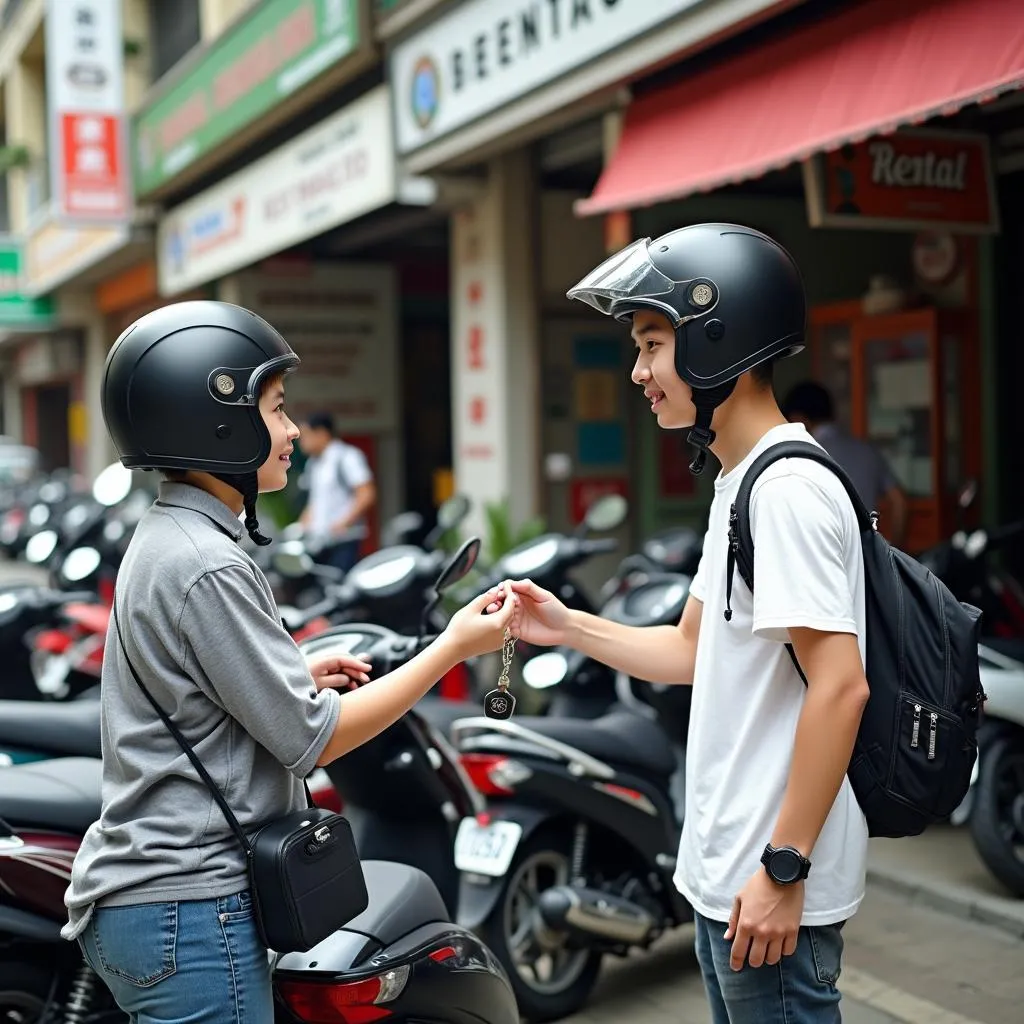 Thuê xe máy Tân Trụ Long An