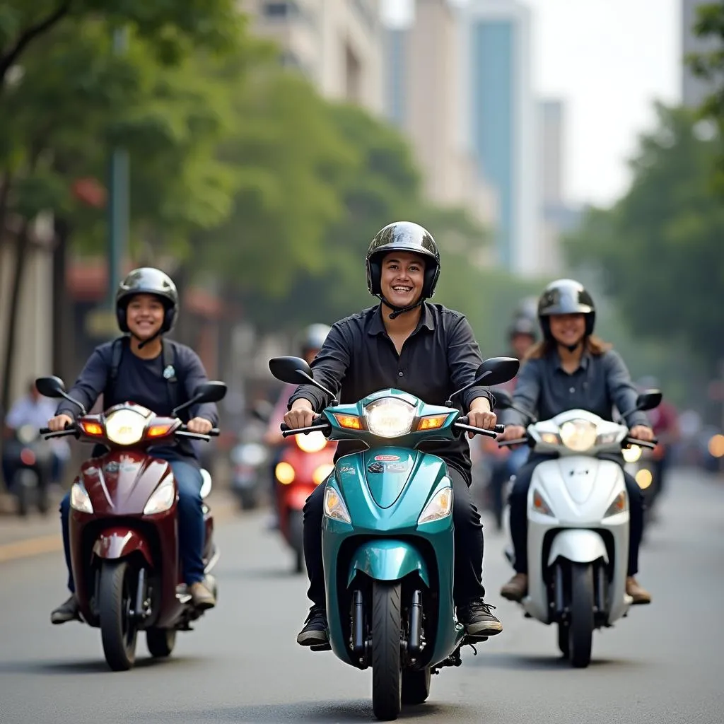 Trải nghiệm thuê xe moto mini tại Hà Nội