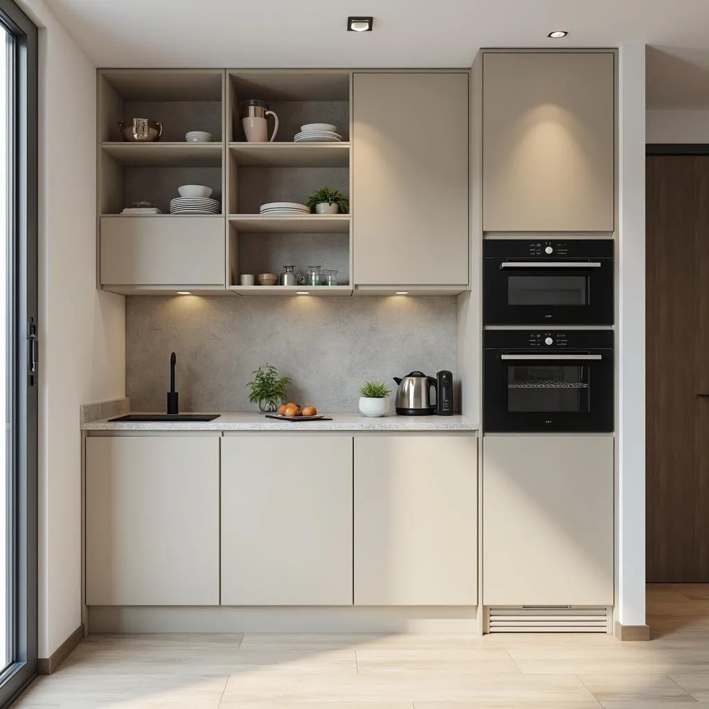 Modern mini kitchen cabinet