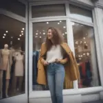 Window shopper - Nữ trẻ ngắm hàng hóa trên phố