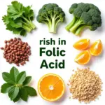 Hình ảnh các loại thực phẩm giàu axit folic