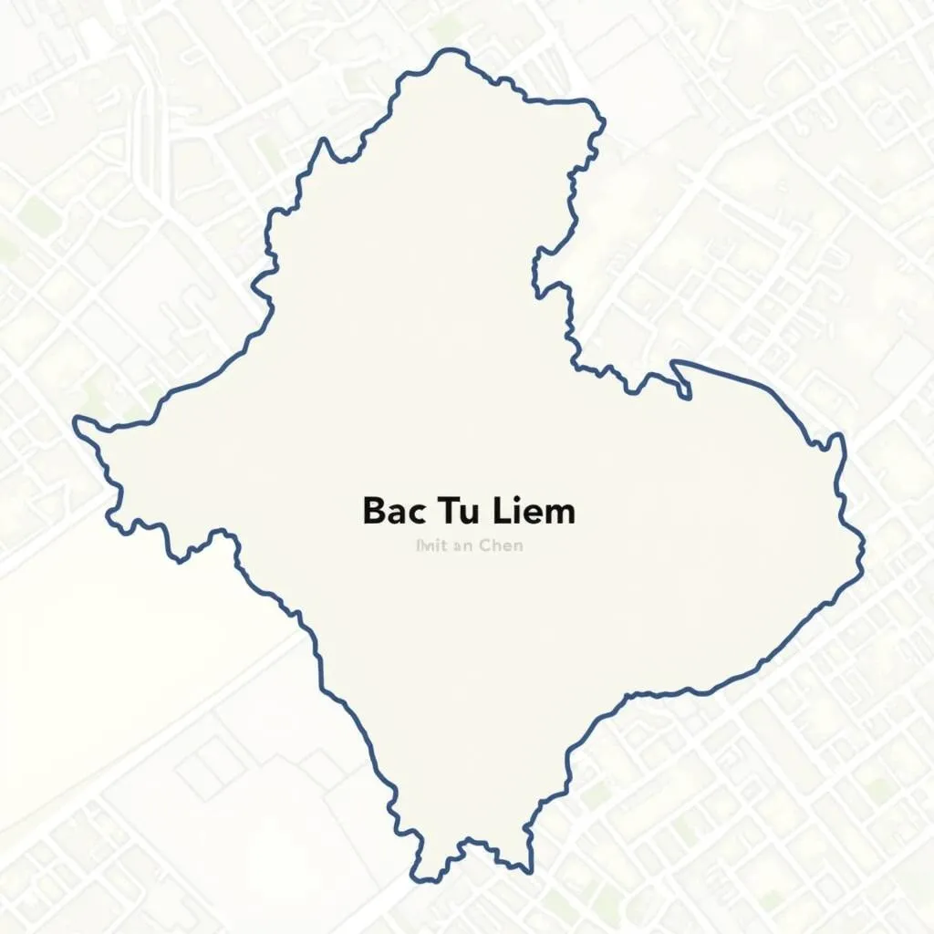 Bản đồ Bắc Từ Liêm