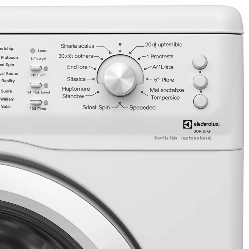 Bảng điều khiển máy giặt Electrolux