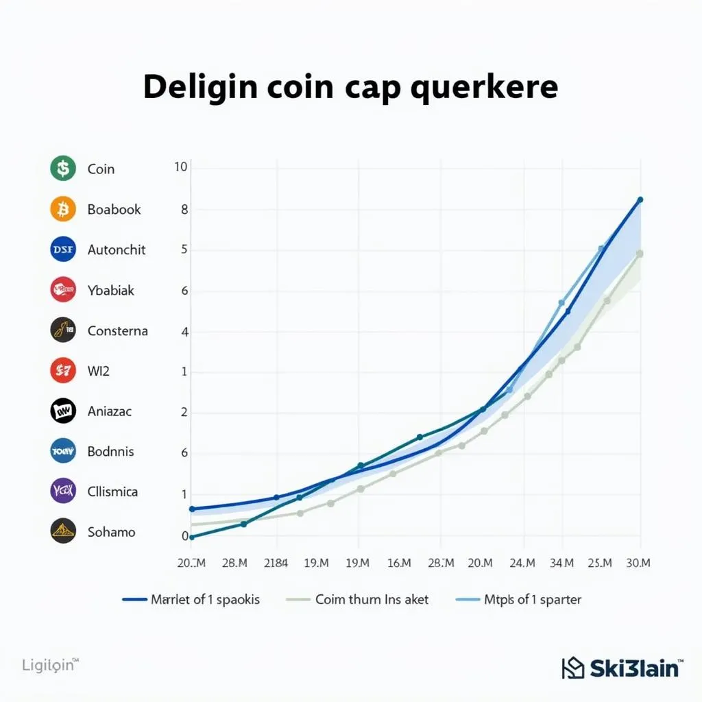 Biểu đồ coin index cap của các đồng tiền điện tử