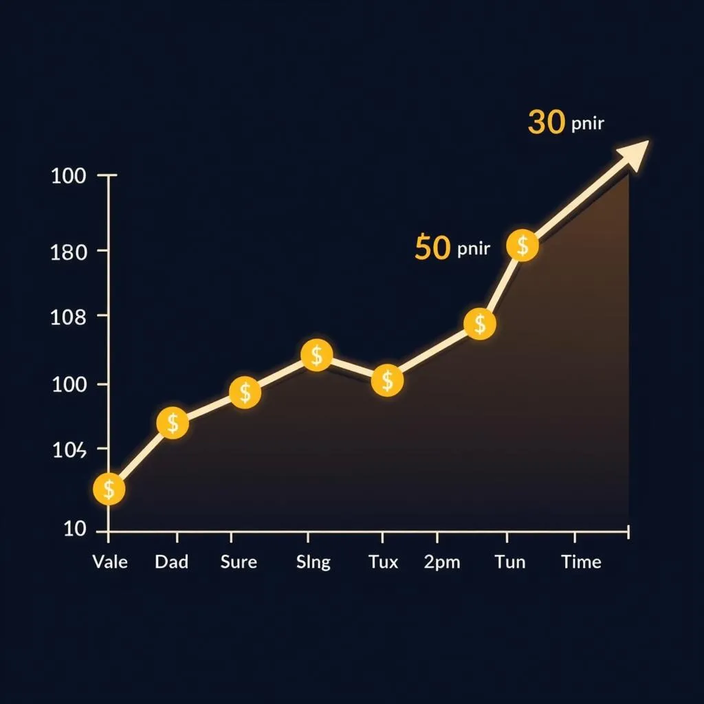 Biểu đồ giá Big Coin dao động