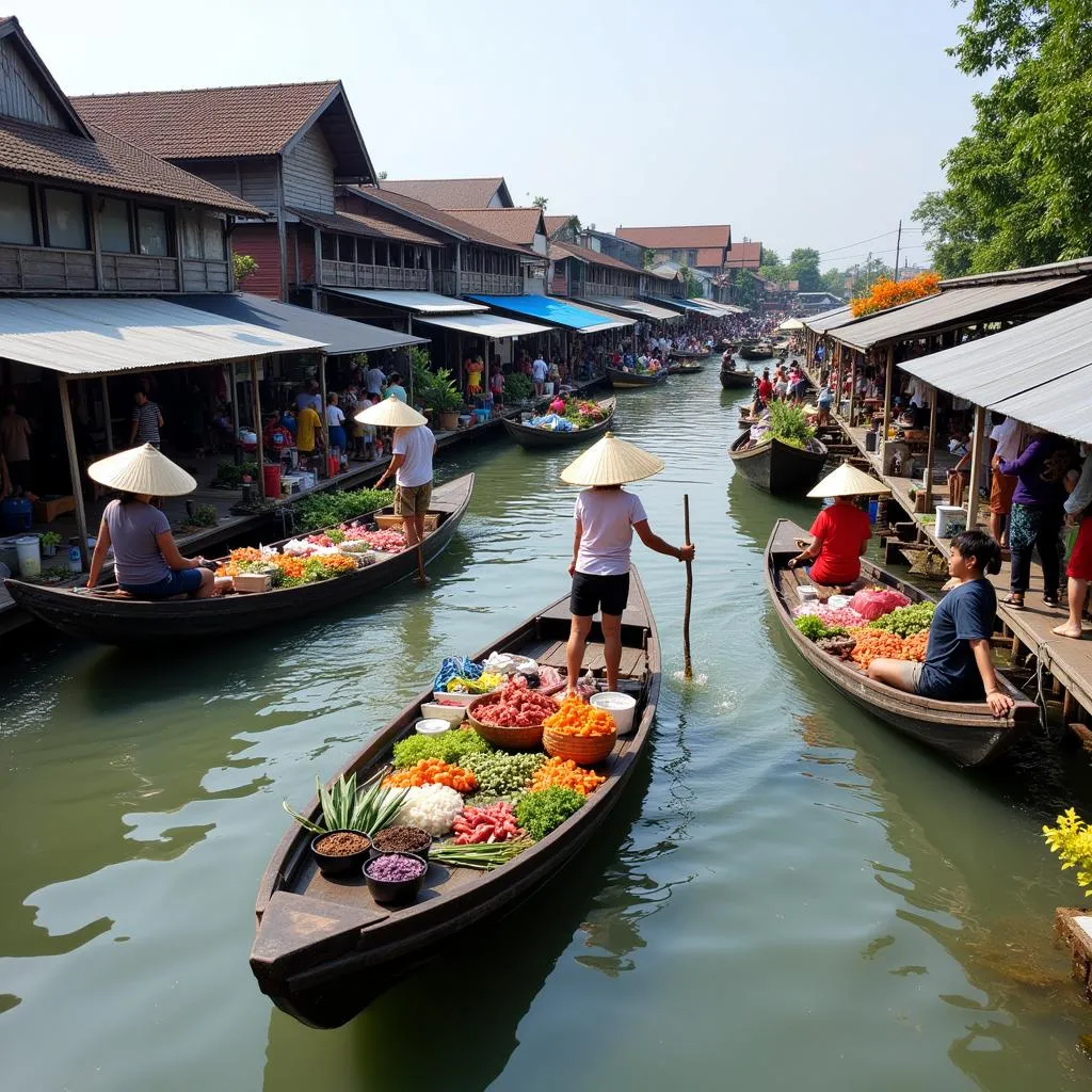 Chợ nổi Damnoen Saduak