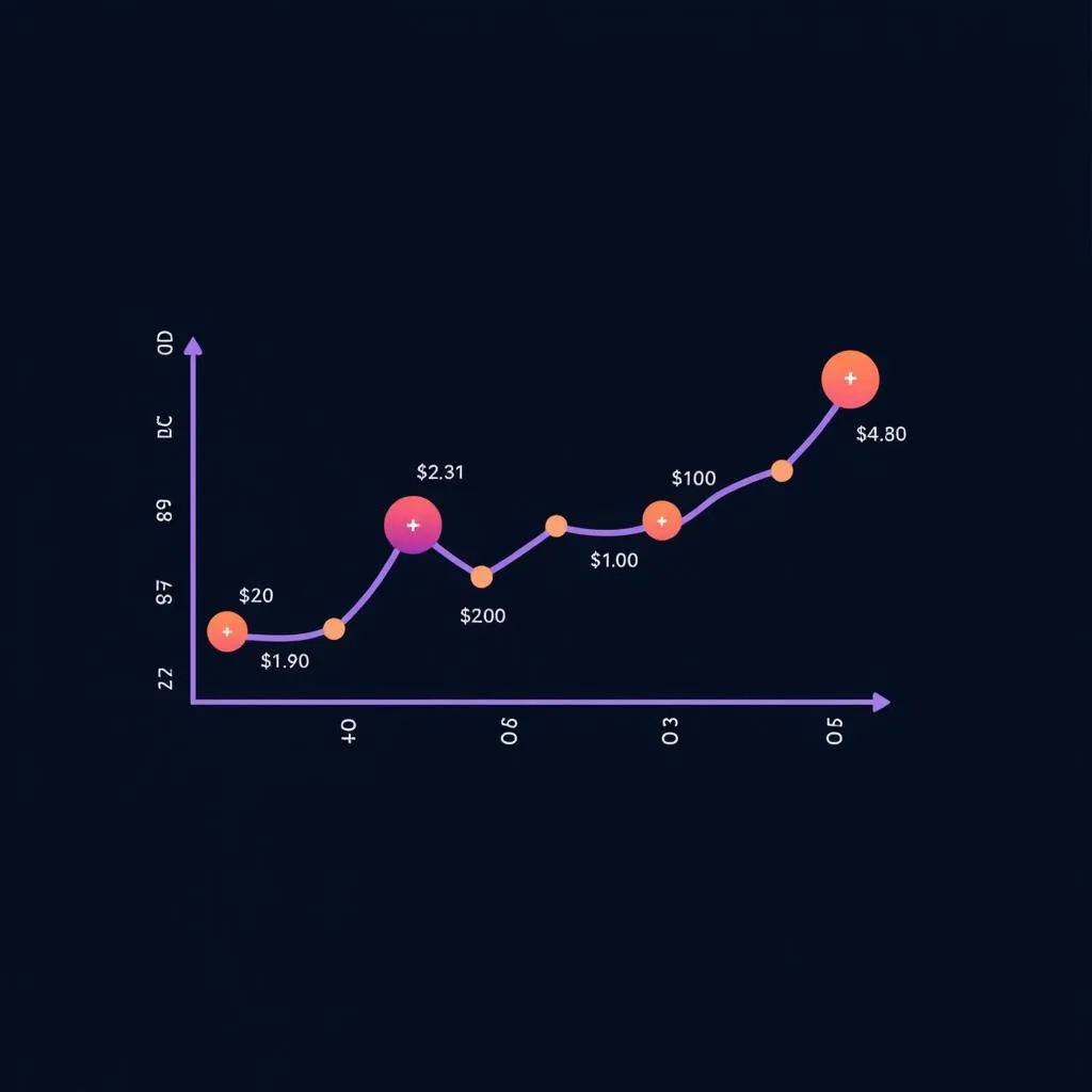 Biểu đồ giá CMS Coin tăng trưởng