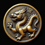 Hình ảnh đồng xu Dragon & Pagoda Coin