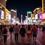 Du khách thích thú trải nghiệm tour du lịch Las Vegas