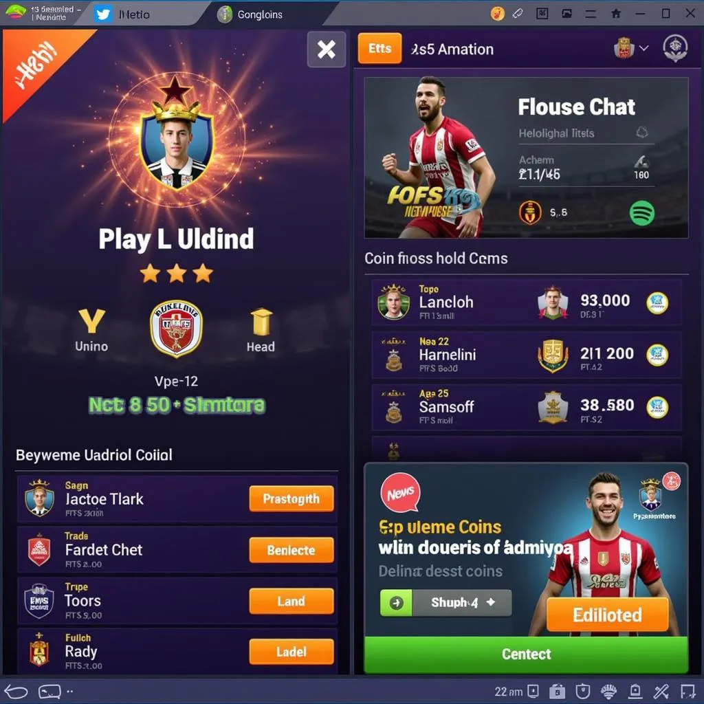 Giao diện FTS 19 Mod Apk Unlimited Coins