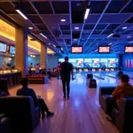 Khu vực chơi bowling hiện đại và sang trọng