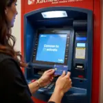 Kích hoạt thẻ Sacombank tại cây ATM