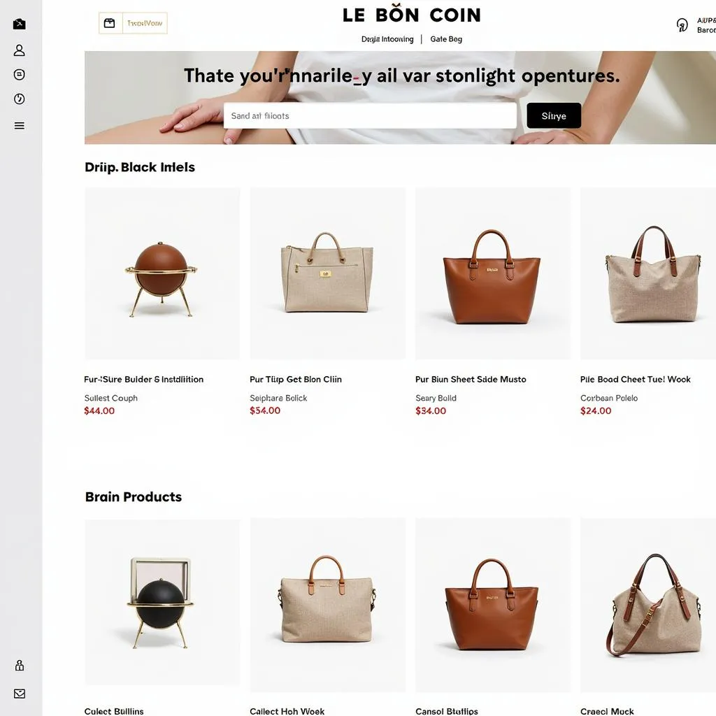 Giao diện Le Bon Coin