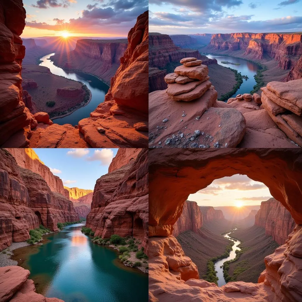 Hình ảnh về các hẻm núi nổi tiếng trên thế giới: Grand Canyon, Antelope Canyon, Yarlung Tsangpo, Blyde River Canyon