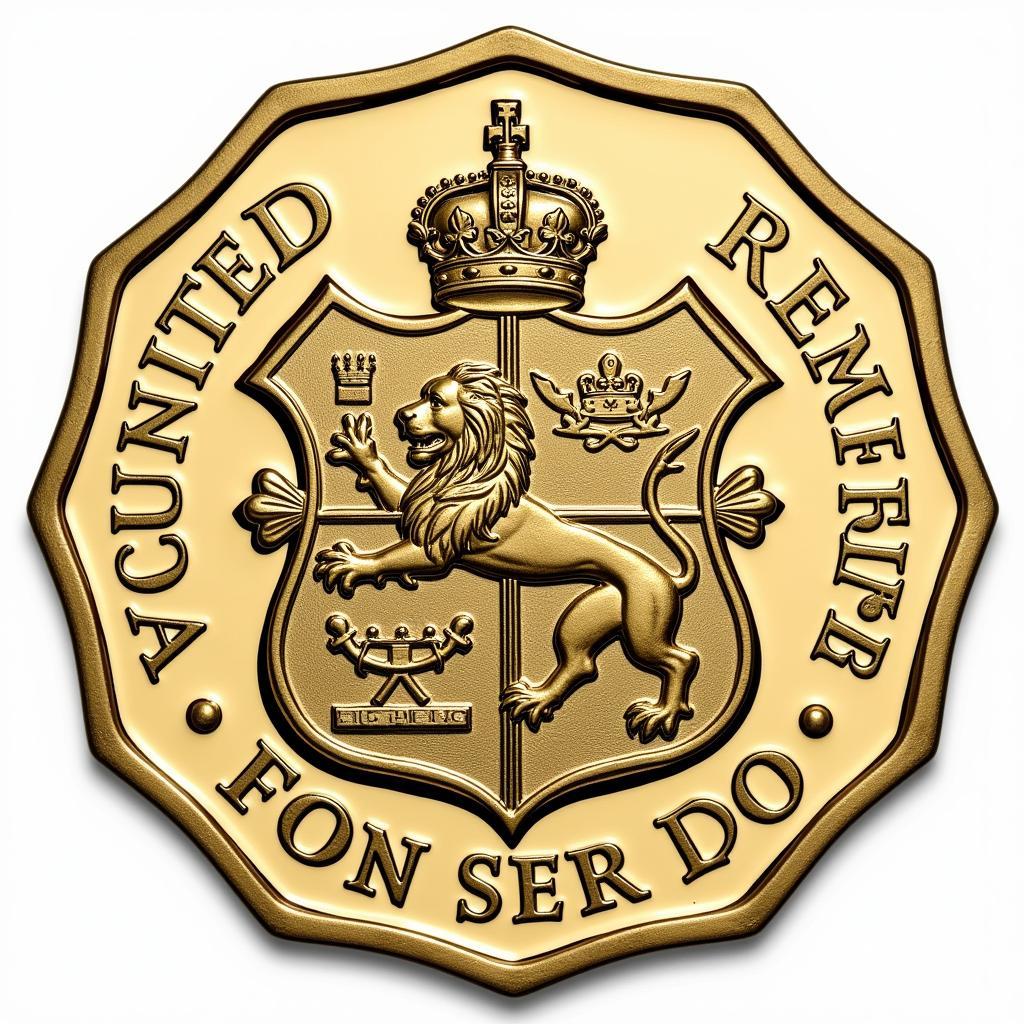 20 Pence Coin Royal Shield Design