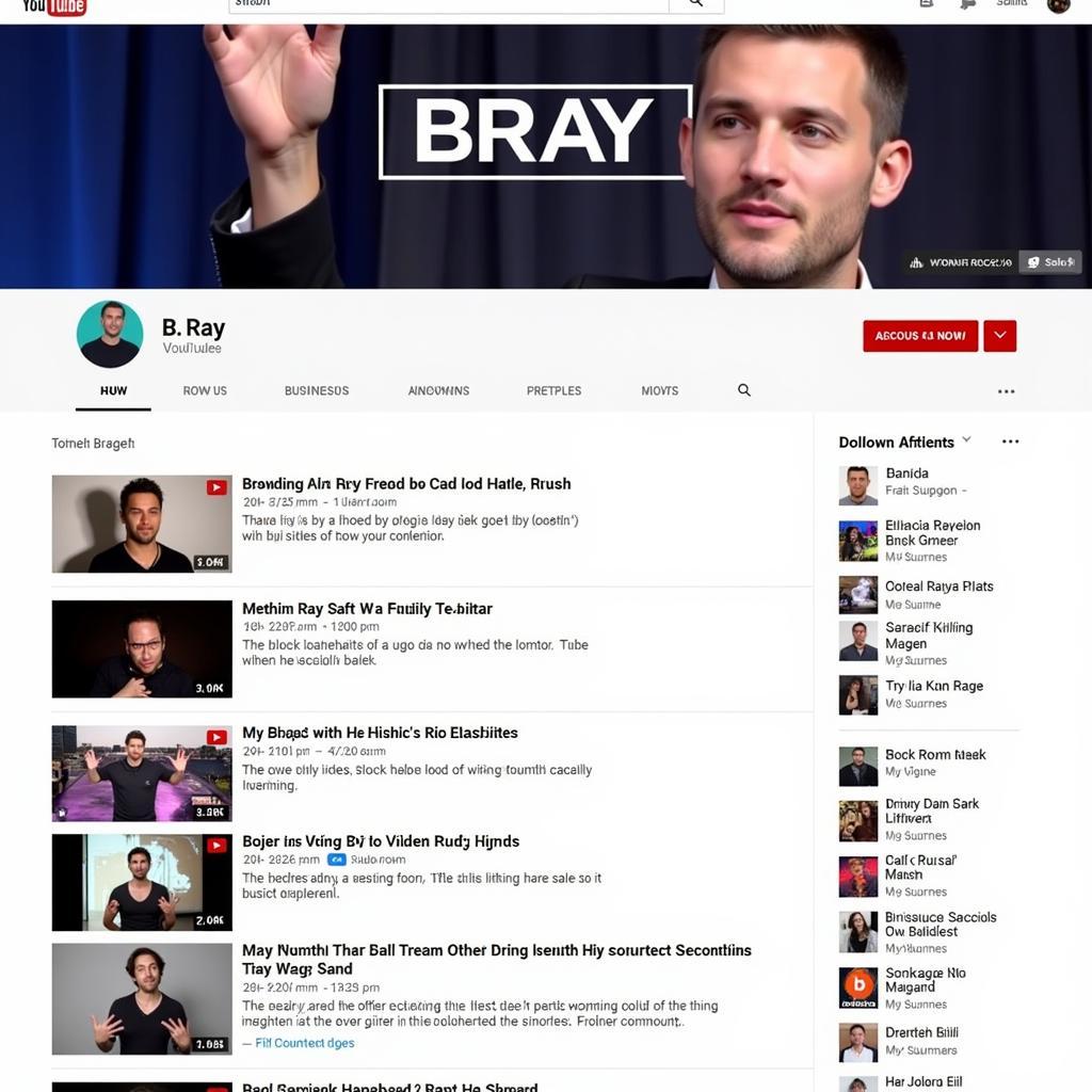 B Ray trên Youtube