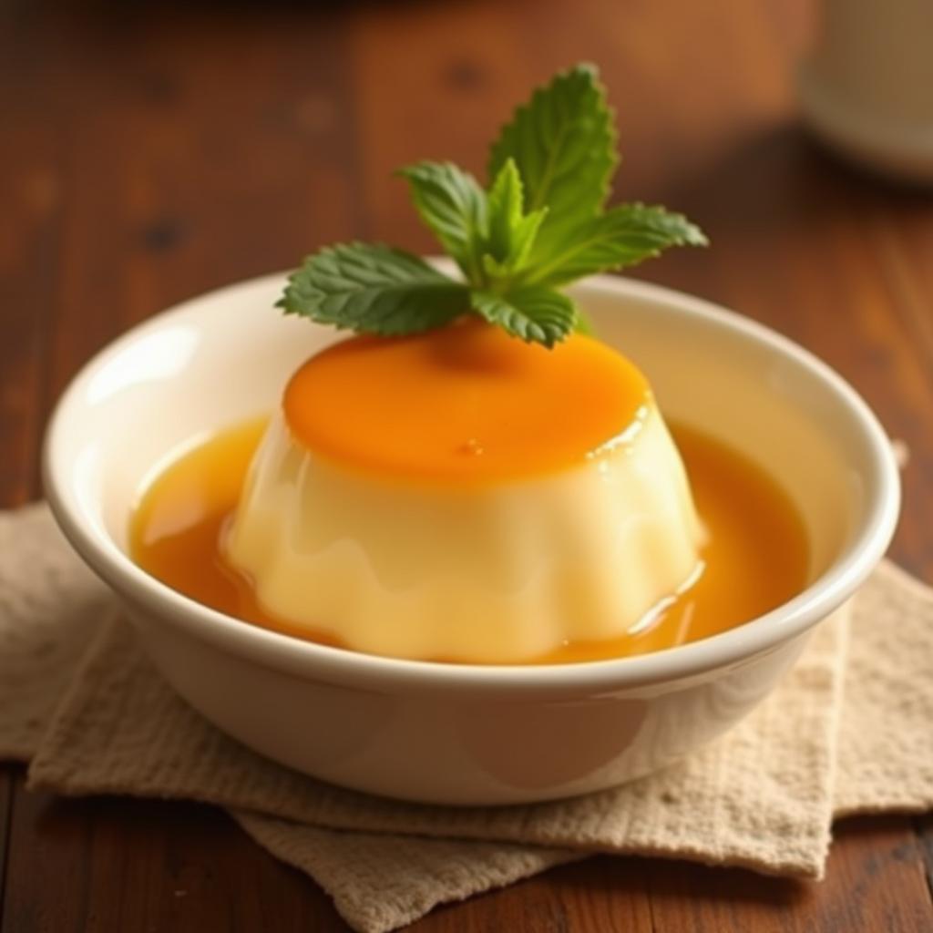 Bánh flan mềm mịn, thơm ngon, hấp dẫn cho bé yêu.