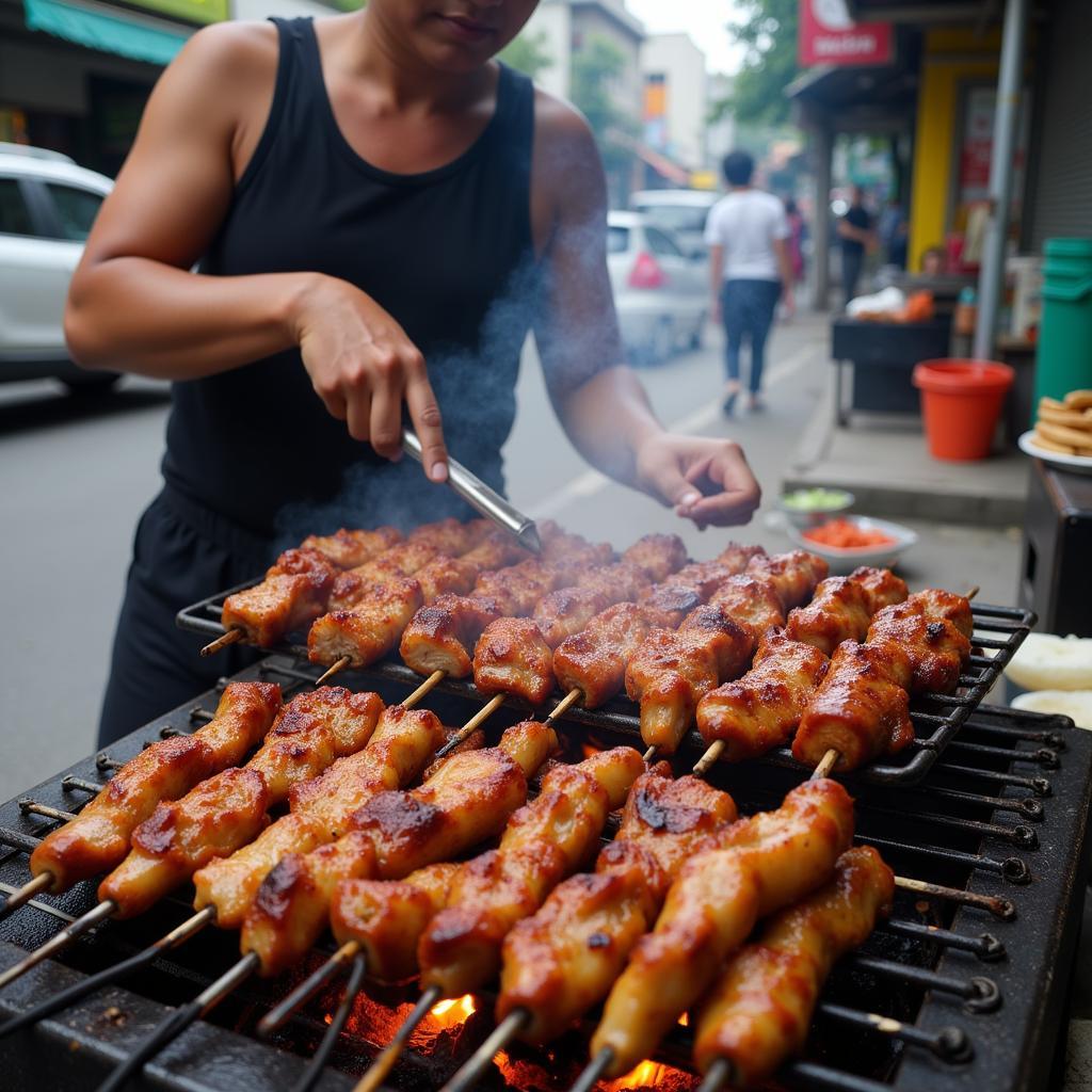 Bánh mì thịt nướng thơm phức