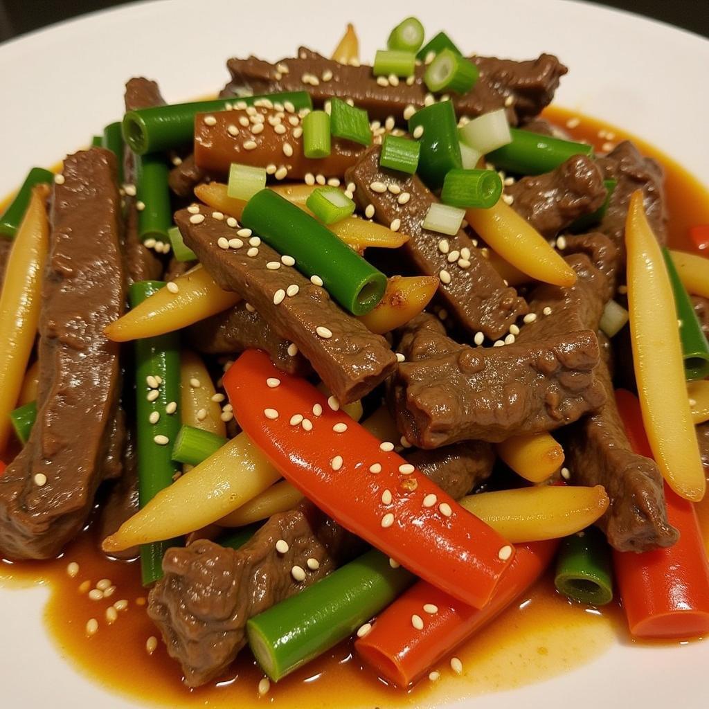 Bò xào hấp dẫn