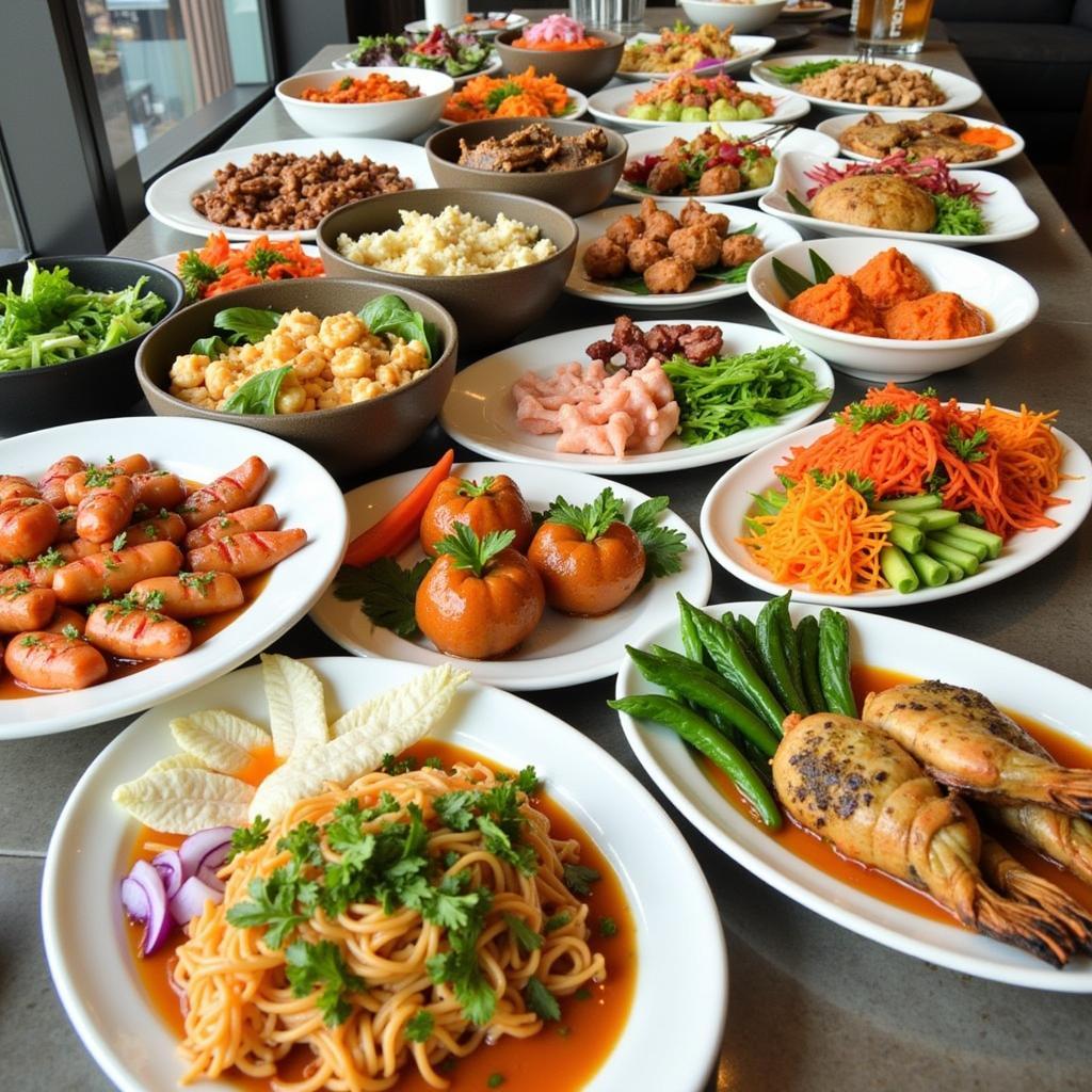 Buffet Bến Xưa Đa Dạng Món Ăn