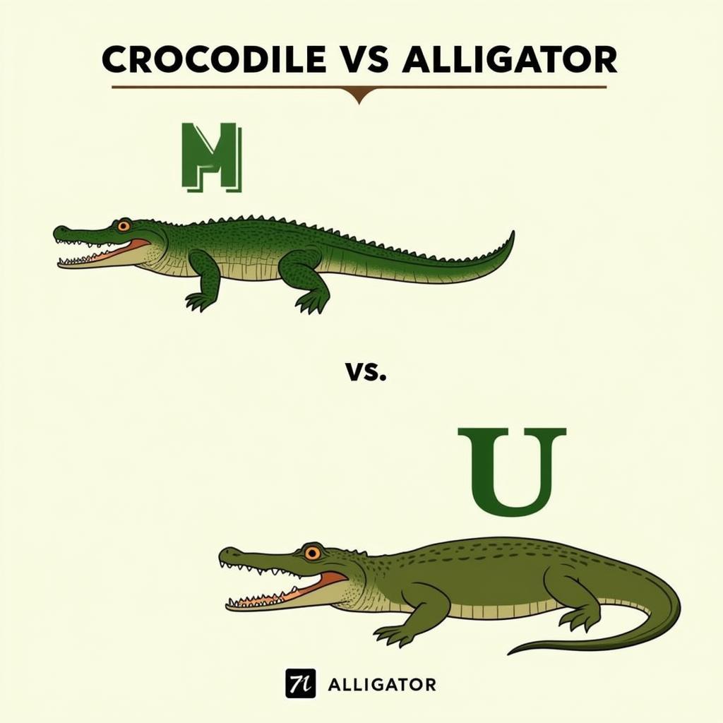 Phân biệt Crocodile và Alligator