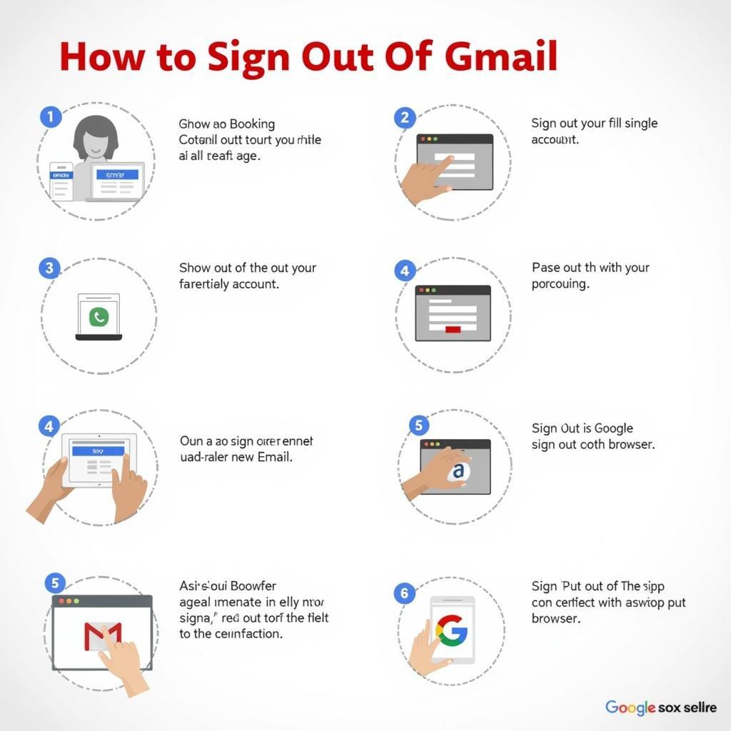 Các bước đăng xuất Gmail