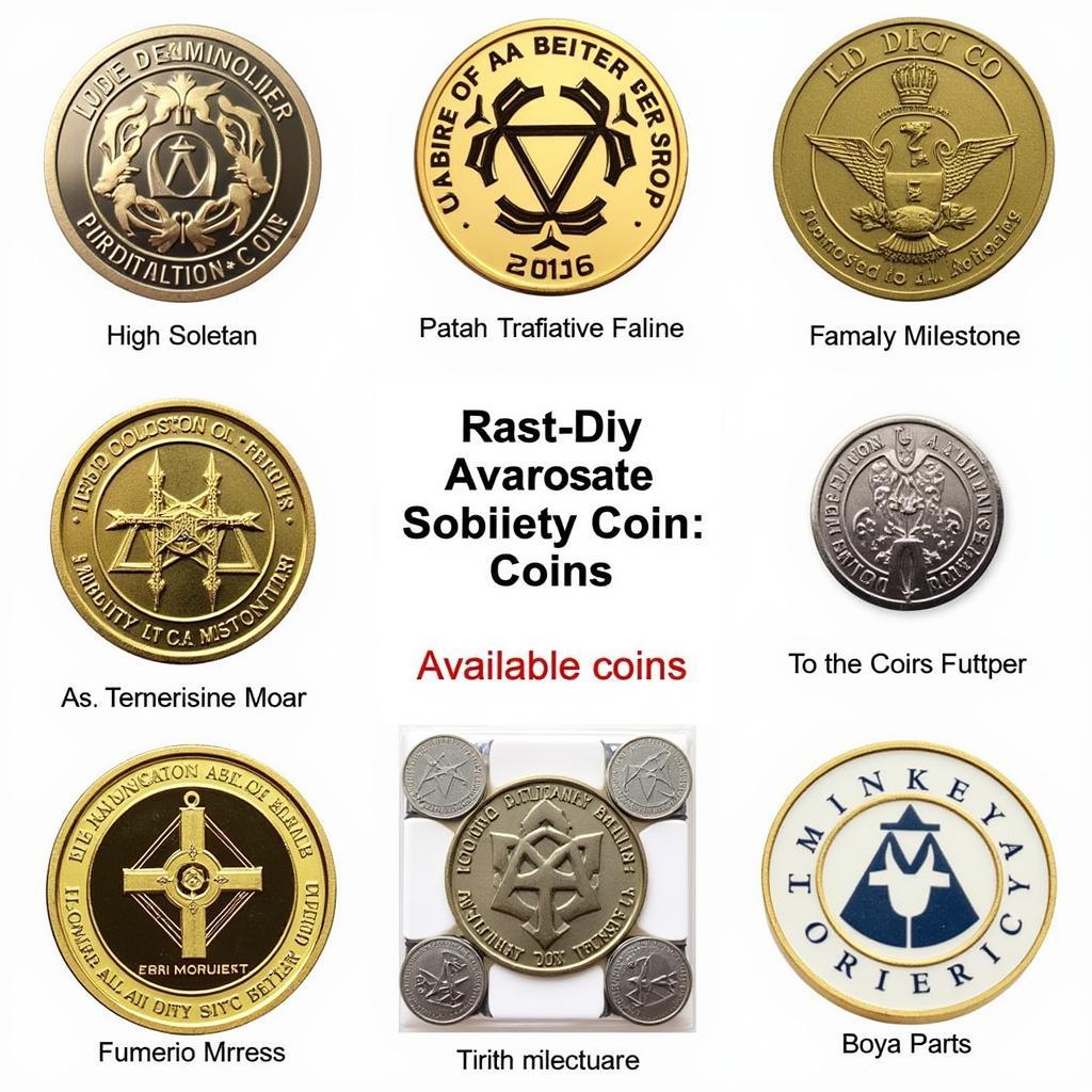 Different Types of AA Sobriety Coins