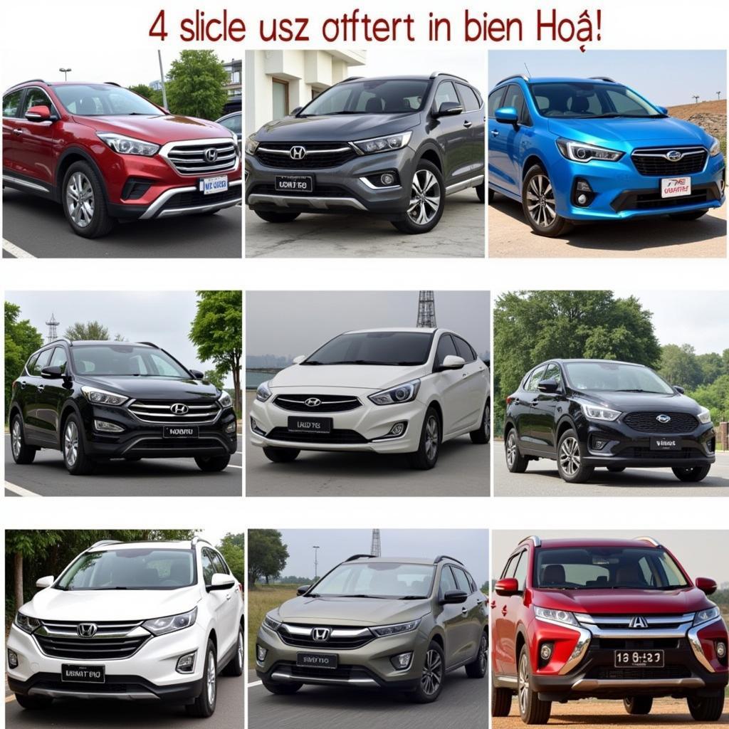 Các loại xe 4 chỗ cho thuê tại Biên Hòa