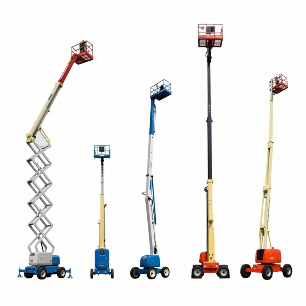 Các loại xe nâng người 10m: Xe nâng cắt kéo và xe nâng Boom lift