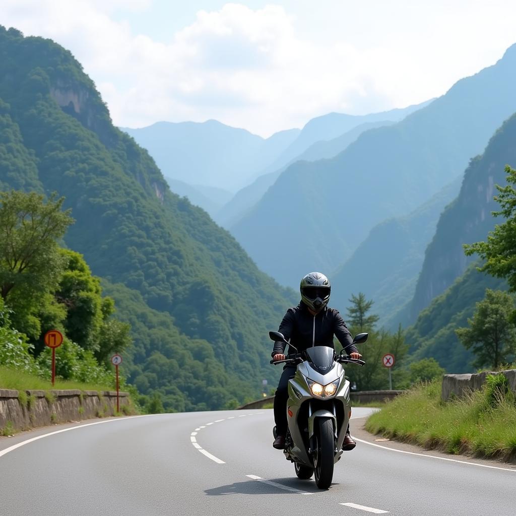 Chạy xe côn tay Hà Giang an toàn