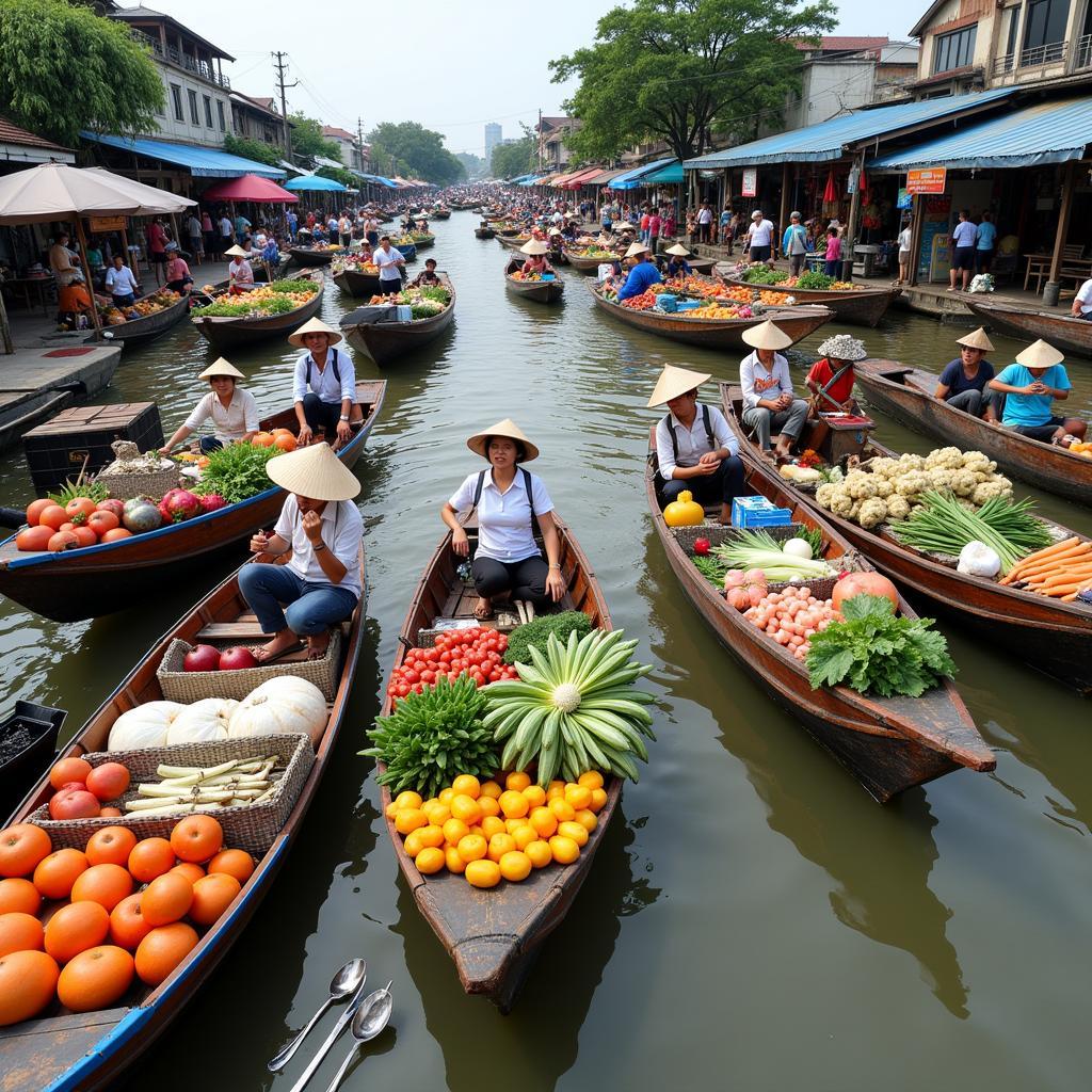 Chợ nổi Cái Răng Cần Thơ