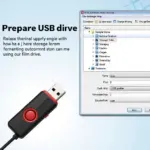 Chuẩn bị USB và định dạng