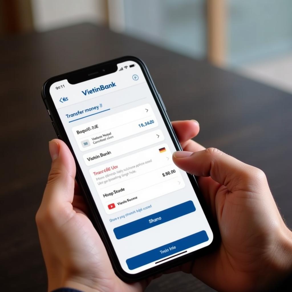 Chuyển tiền VietinBank bằng ứng dụng Mobile Banking