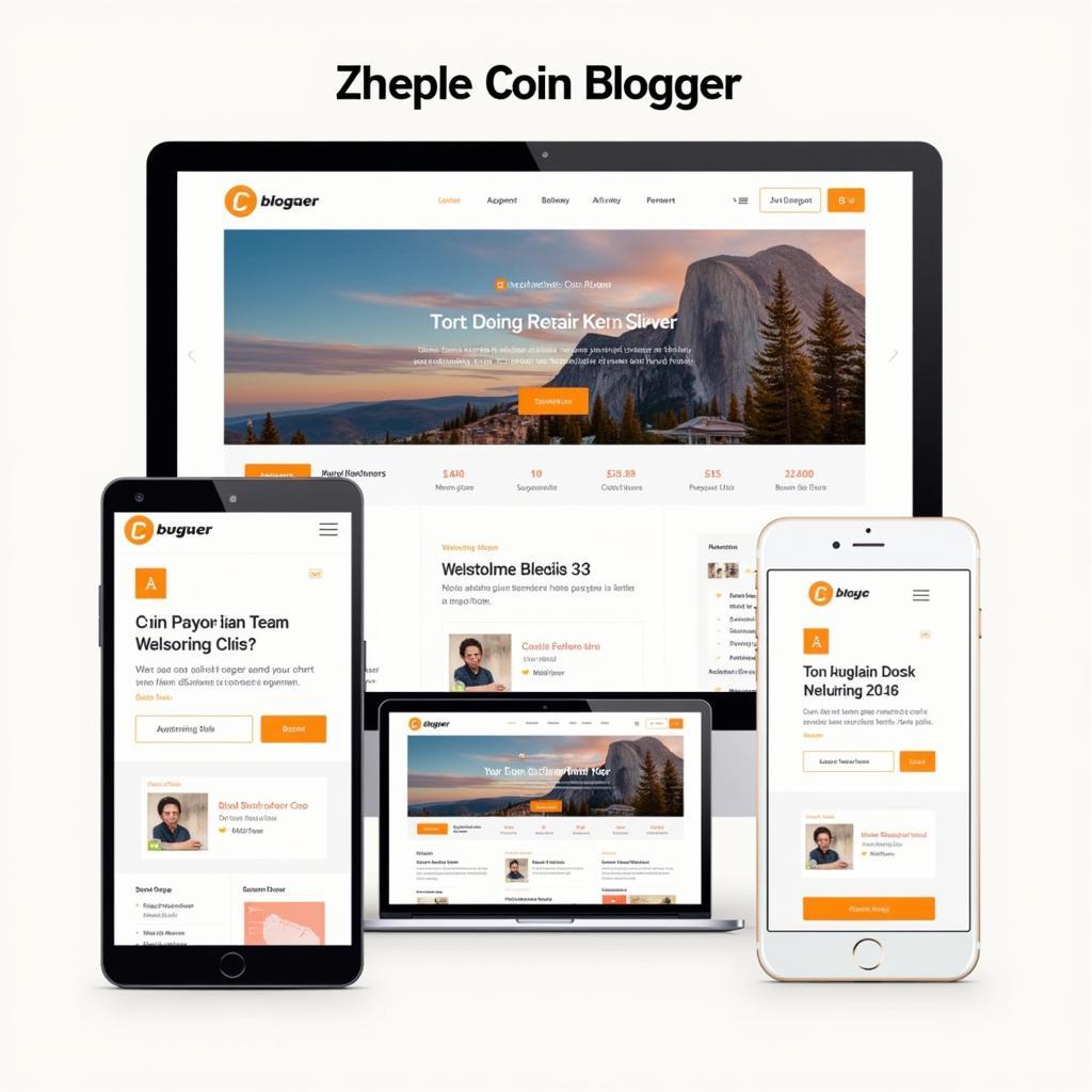 Coin Blogger Template Responsive Design