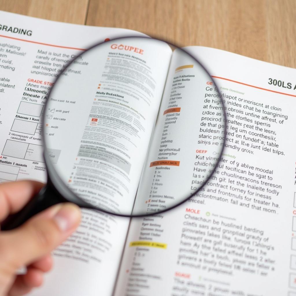 Coin Grading Guide with Magnifying Glass