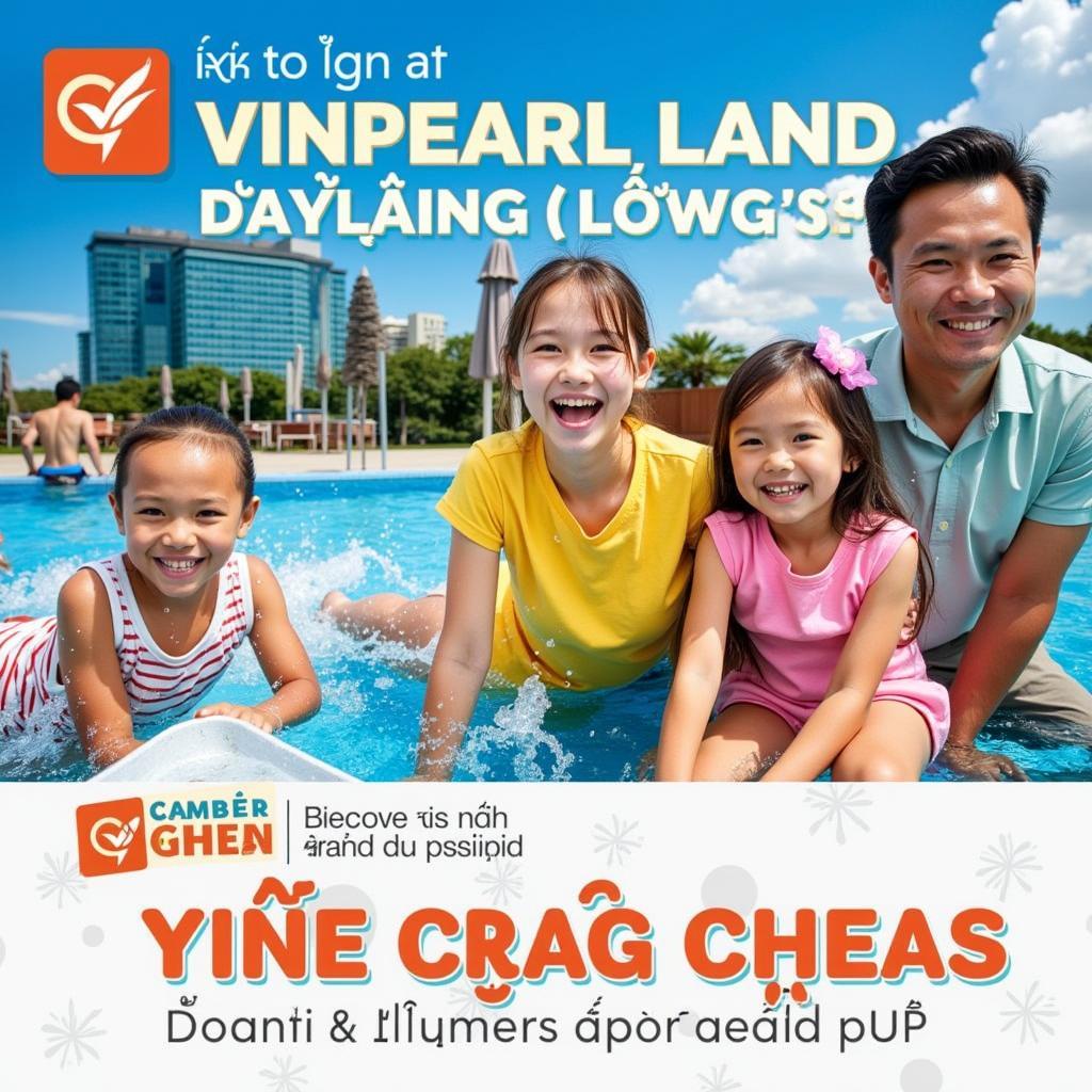 Gia đình vui chơi tại Vinpearl Land trong combo du lịch Nha Trang