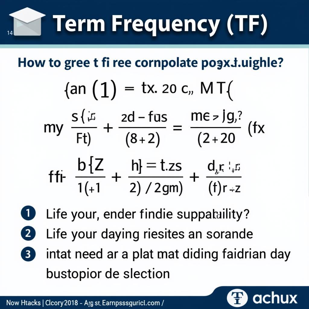 Công thức tính TF trong xử lý ngôn ngữ tự nhiên