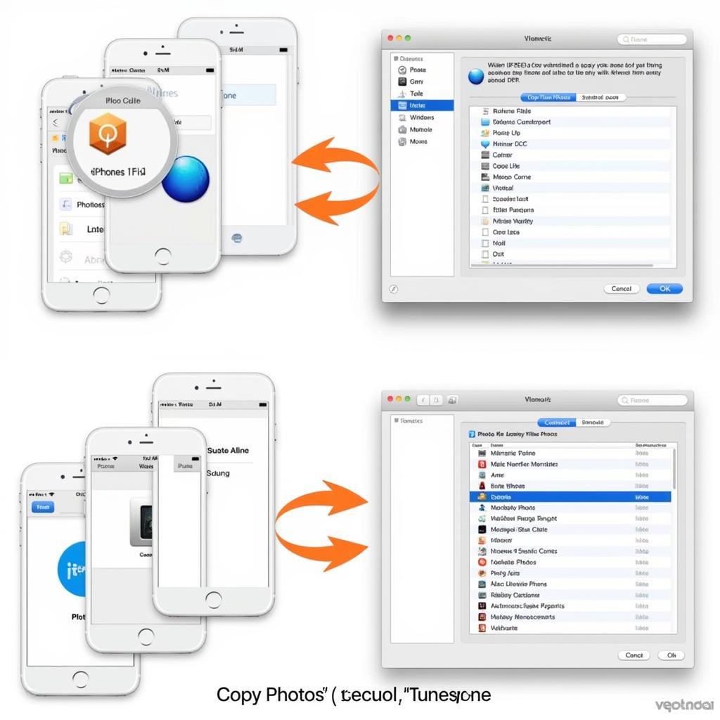 Copy ảnh iPhone bằng iTunes/Finder