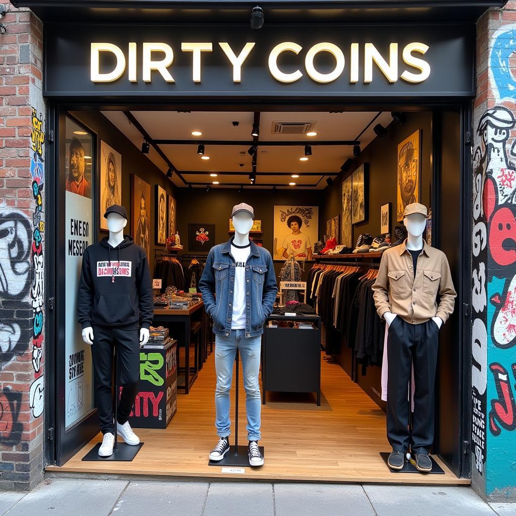 Cửa hàng Dirty Coins với phong cách đường phố độc đáo