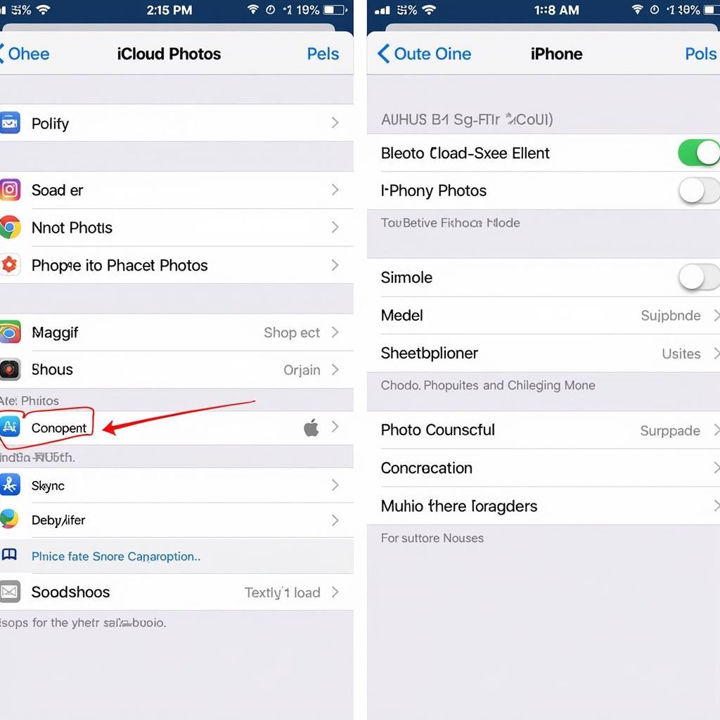 Đồng bộ ảnh iPhone với iCloud