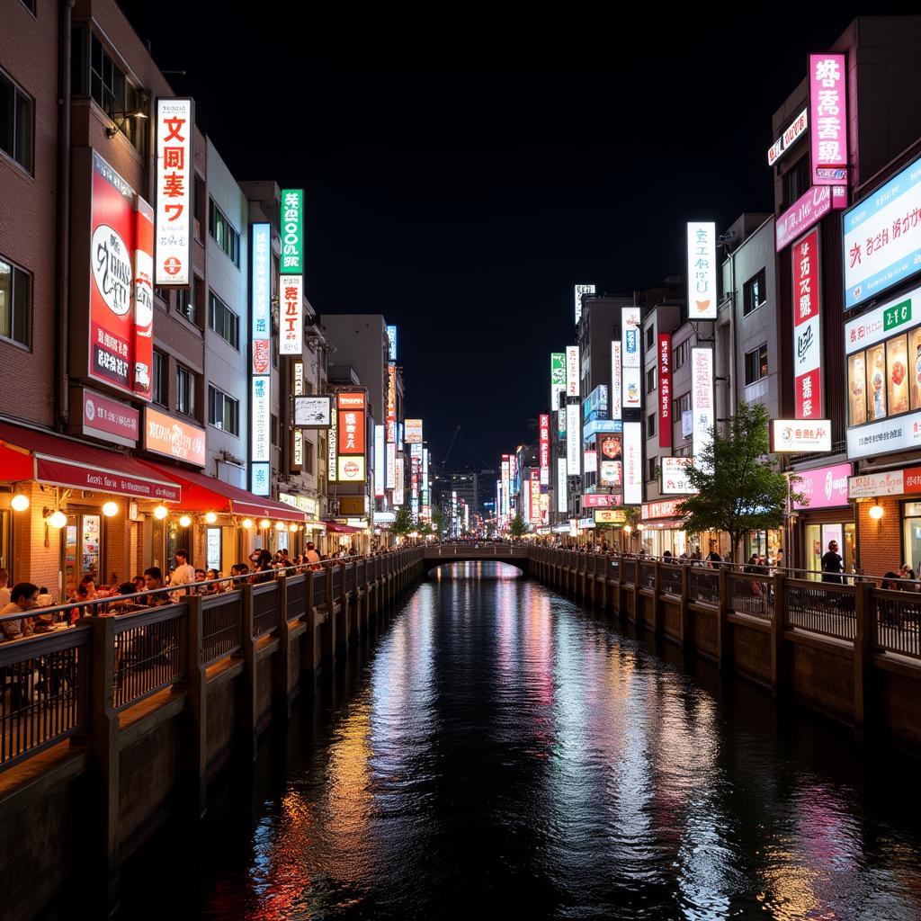 Khu phố Dotonbori nhộn nhịp