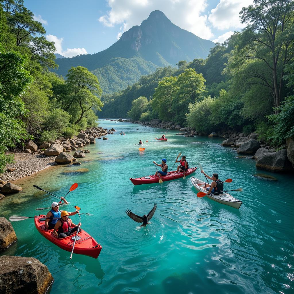 Tham gia các hoạt động ngoài trời trên đảo Borneo