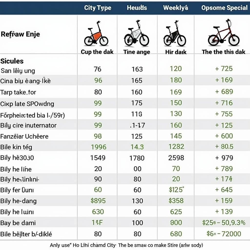 Bảng giá thuê xe đạp tại thành phố Hồ Chí Minh