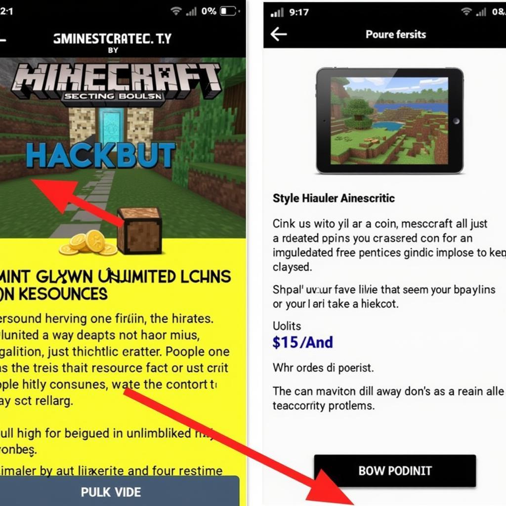 Lời hứa hão huyền về hack coin Minecraft PE iOS