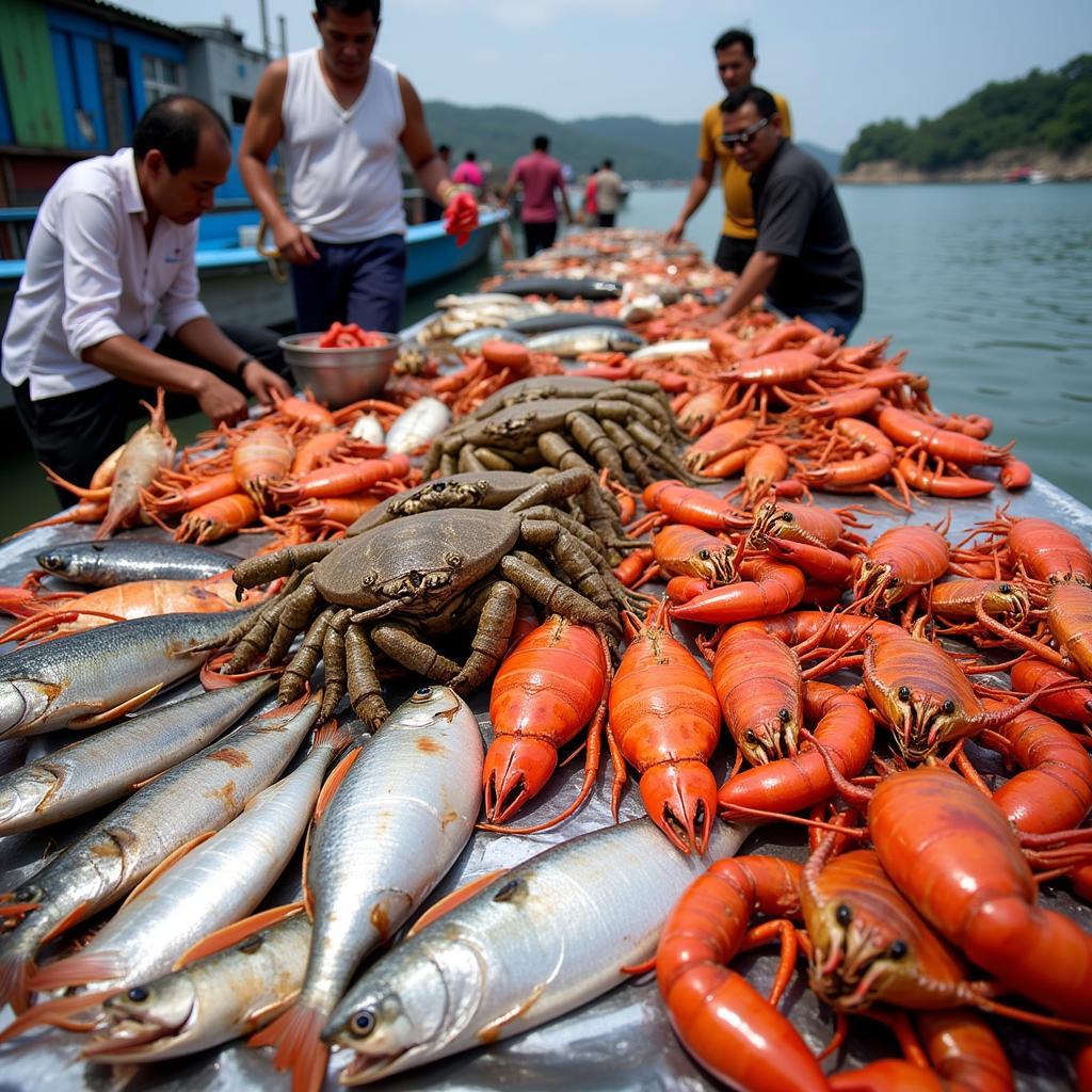 Hải sản tươi ngon tại Cam Bình Lagi