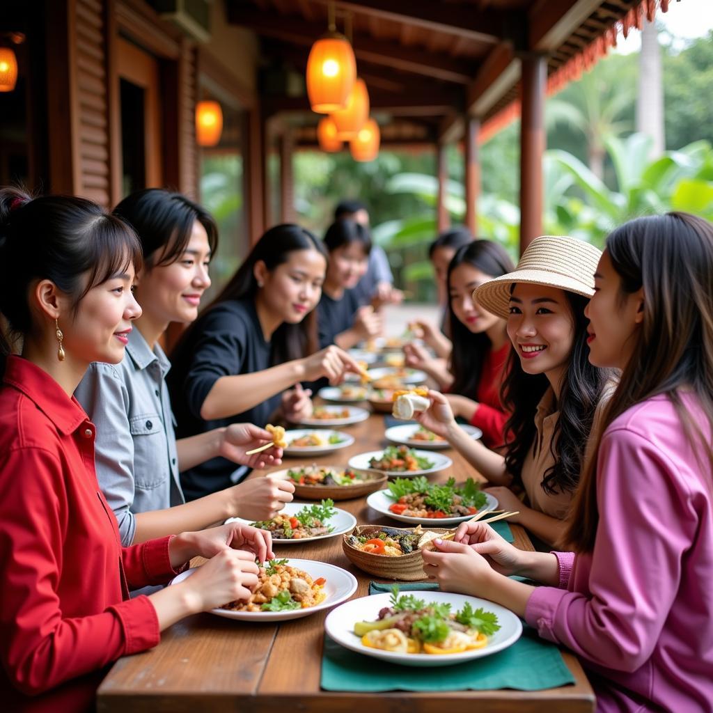 Huế Tourist thưởng thức ẩm thực Huế