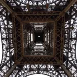 Hình ảnh cận cảnh kiến trúc Tháp Eiffel, Paris